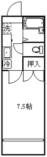 宮城県仙台市青葉区川内三十人町【アパート】の間取り