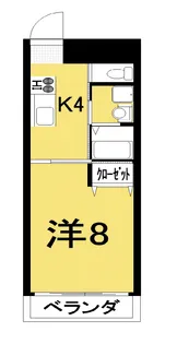ベステート南国【1階】の間取り