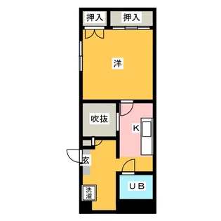 小山ハイツ【3階】の間取り