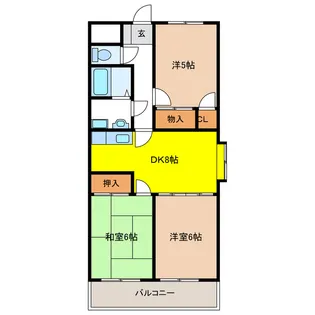 Fontaine Yoshida【3階】の間取り