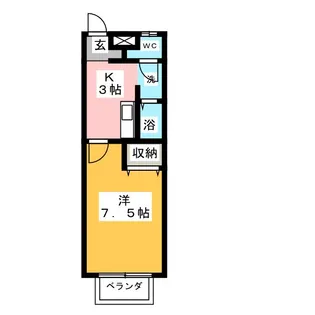Eパレス23【1階】の間取り