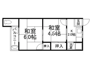 永楽荘【1階】の間取り
