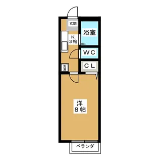 ドミート名塚【1階】の間取り