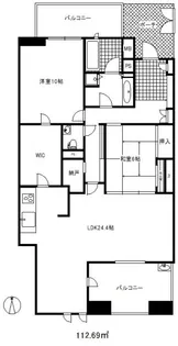 兵庫県神戸市灘区長峰台2【マンション】の間取り