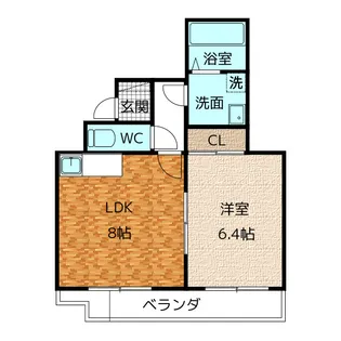 タウンコートNTK【2階】の間取り