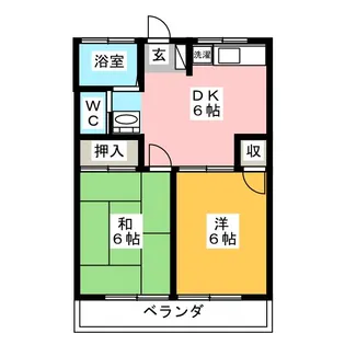 コーポ清樹II【2階】の間取り