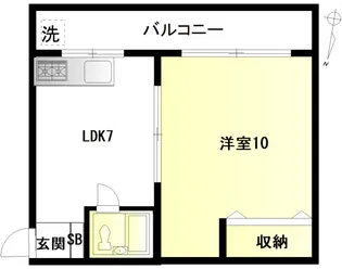 本町マンション【2階】の間取り