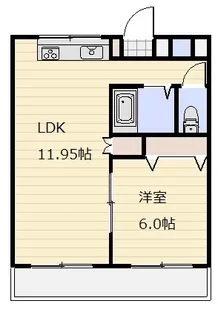 エディフィス梅山 C【2階】の間取り