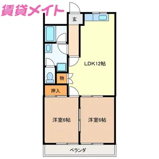 マンションルイール 21【1階】の間取り