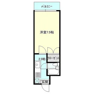 フィットネスマンション【6階】の間取り