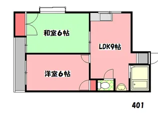 2DKの間取り画像