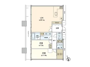 The Kitahama【50階】の間取り