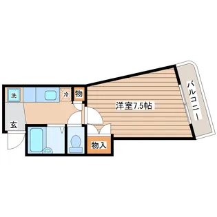 アーバンハイツ向山【4階】の間取り