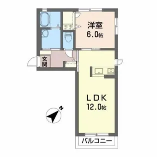 サウスベルク【2階】の間取り