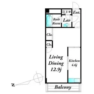 パークサイド浦里【3階】の間取り