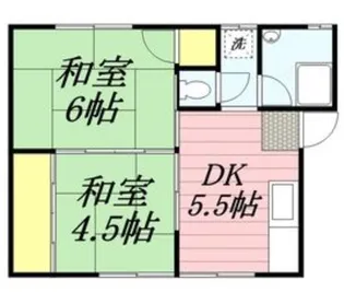 虹ヶ丘マンション【2階】の間取り