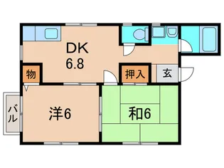 大槻ハイツ【1階】の間取り