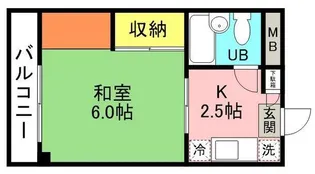 コーポ高津【3階】の間取り