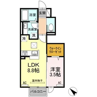 ネヘレスコール【1階】の間取り