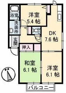 シャルム34【2階】の間取り