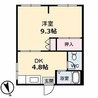 ル・ベラージュ【2階】の間取り