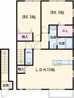 兵庫県小野市大島町【アパート】の間取り