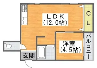 大阪府大阪市平野区長吉長原東2【マンション】の間取り