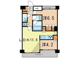 ParkAxis東十条【5階】の間取り