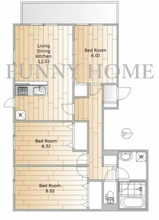 東京都目黒区中町1【アパート】の間取り