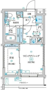 ベルシード王子神谷【3階】の間取り