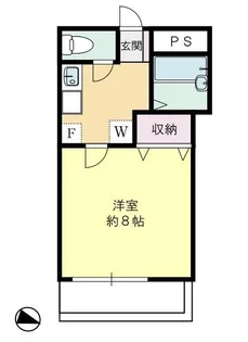 スリーオーク【1階】の間取り