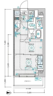 ブライズ大島【6階】の間取り