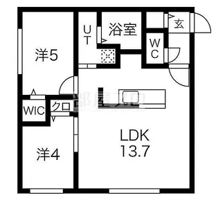 北海道札幌市西区琴似四条7【マンション】の間取り