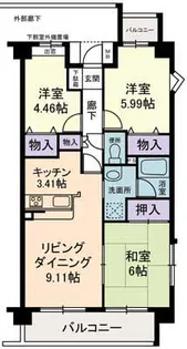 ヴェル・ドミール【2階】の間取り