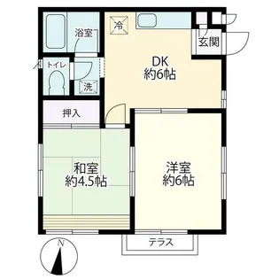 神奈川県藤沢市辻堂新町3【アパート】の間取り
