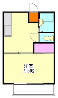 セゾン朝倉B【2階】の間取り