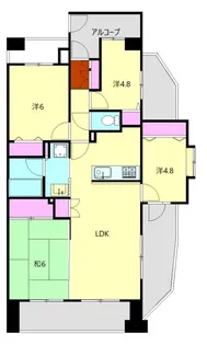 グランシャトレ小田原【11階】の間取り
