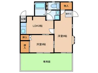 ロイヤルハイツ【1階】の間取り