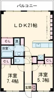 アルファホームズ池田山【1階】の間取り