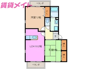 ソレイユ・アン【2階】の間取り