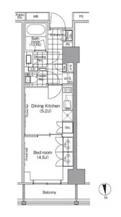 東京都江東区深川2【マンション】の間取り