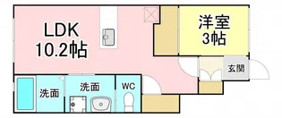 リジェネ黒崎【1階】の間取り