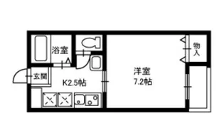 クルーセ小杉【1階】の間取り