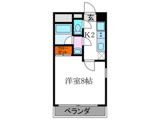 グランコスモ出町柳【2階】の間取り