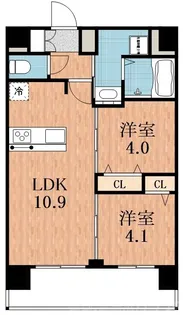 大阪府大阪市阿倍野区天王寺町北1【マンション】の間取り