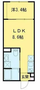 1LDKの間取り画像