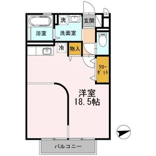 1Rの間取り画像