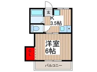 第8丸三マンション【1階】の間取り