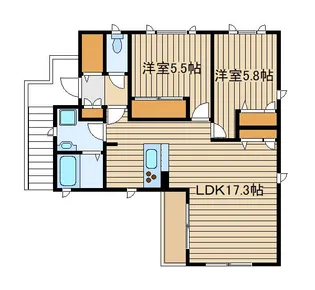 コーンウォール【2階】の間取り