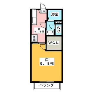 VILLA中島 B【1階】の間取り